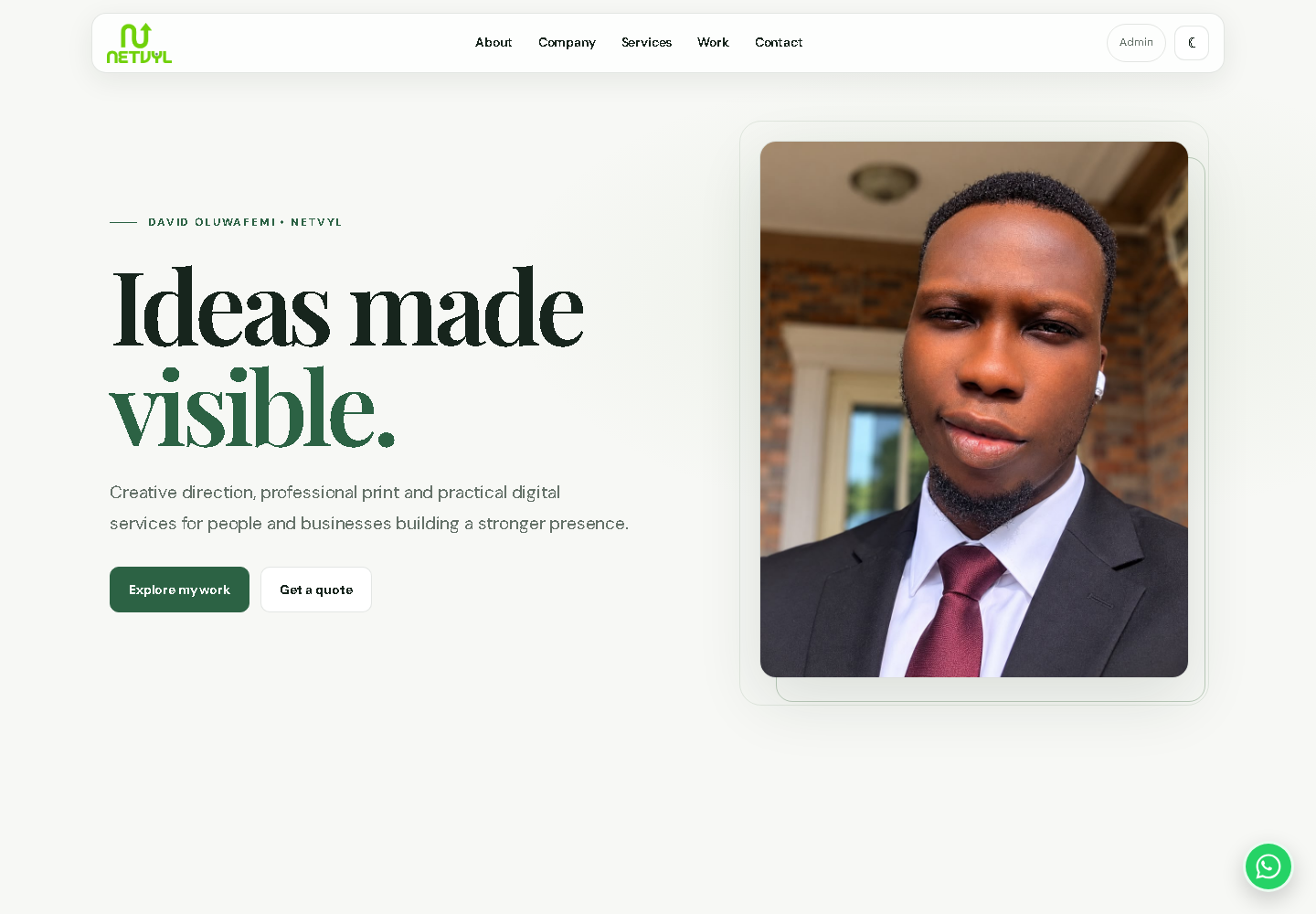 NETVYL website preview